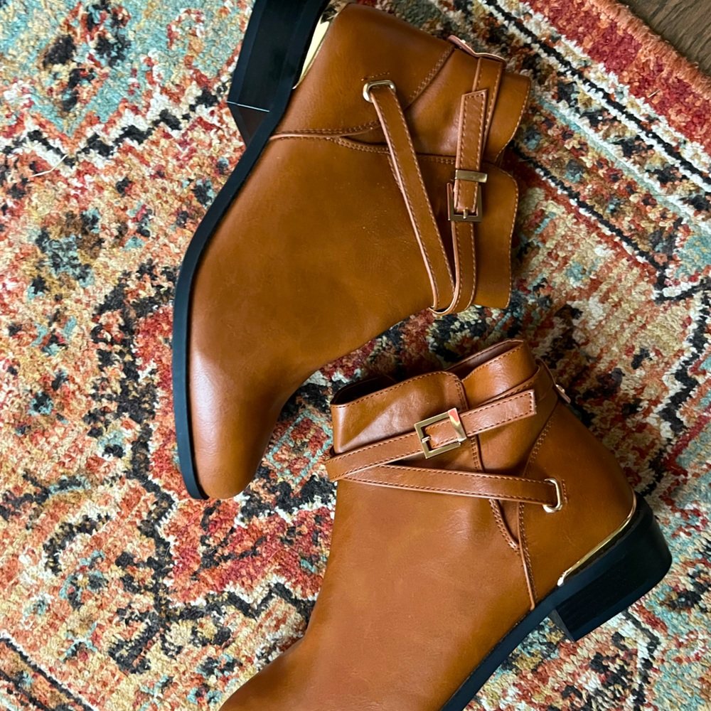 Taupe Brown Booties